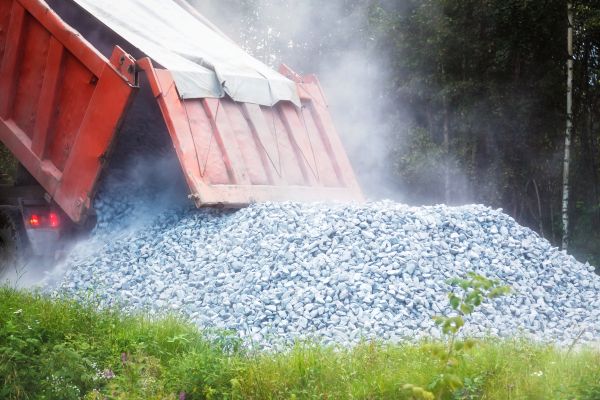 Limestone Gravel Delivery in Tempe